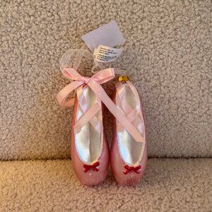NWT! Northlight Pink Ballet Slippers Glass Christmas Ornament